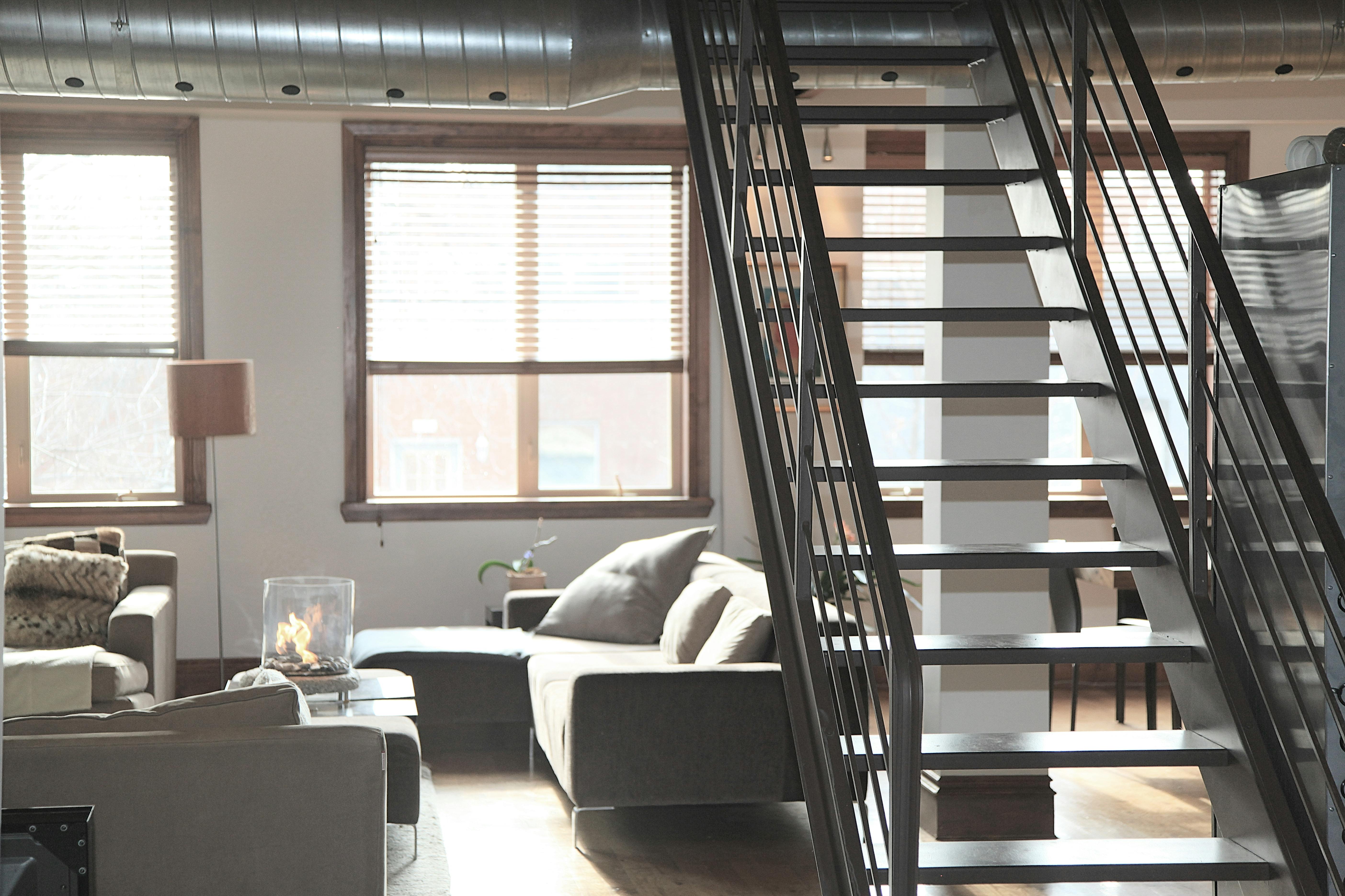 Custom made stairs and oak flooring
